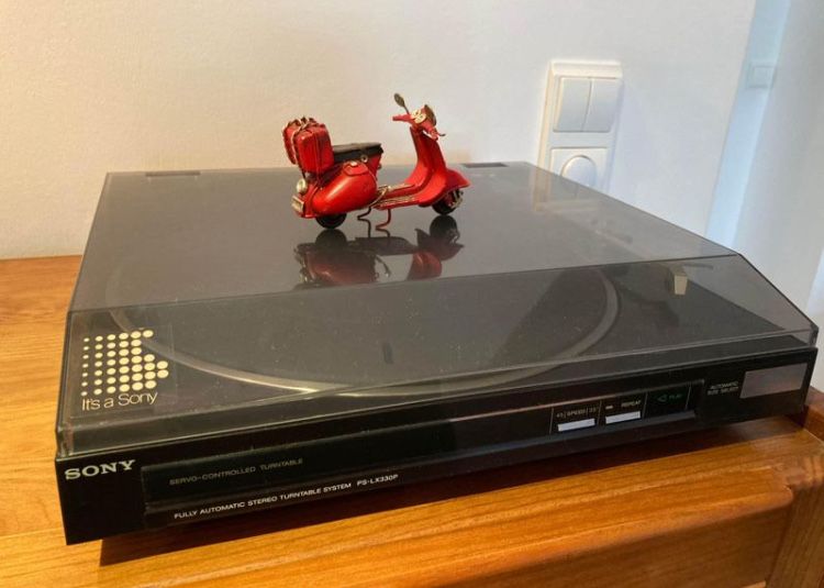 Gira discos vinil prato Sony PS-LX330