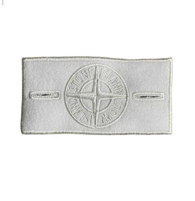 Білий патч stone island