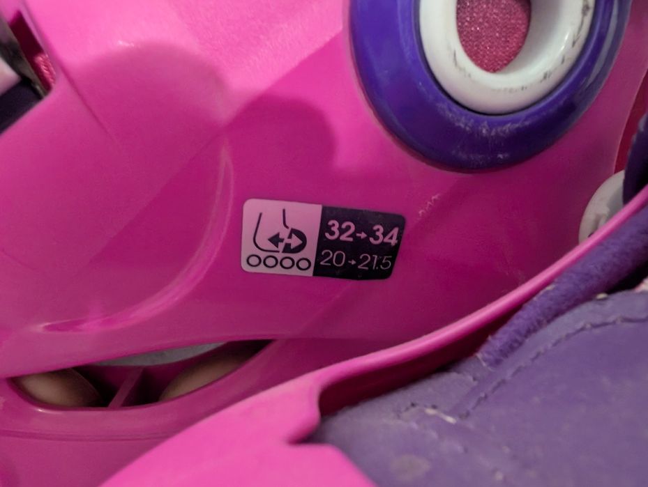 Rolki Decathlon 32-34 plus ochraniacze