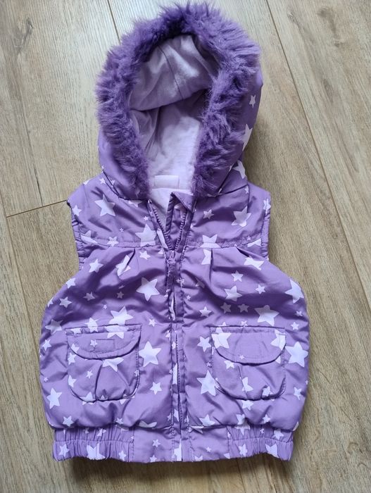 Ocieplany bezrękawnik 6-12 miesięcy