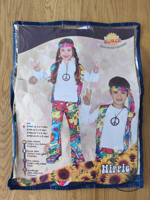 Strój Hipis-Hipiska 3-4 lata