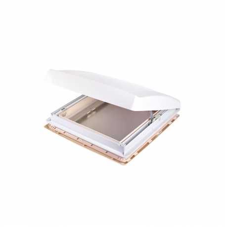 Claraboia Thule Vent 40X40 - Branca opaca com cortinas