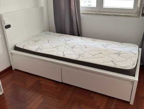 Vendo Cama e Colchão Solteiro