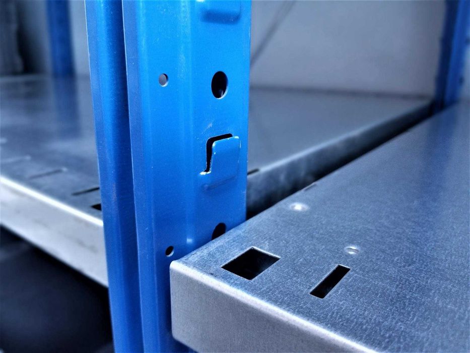 Regał Magazynowy Metalowy Półkowy Garaż Warsztat Piwnica 60x220x312cm.