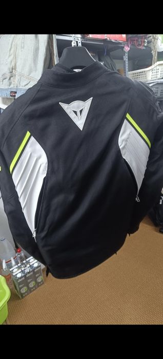 Dainese Avro D2 T50 (M) Casaco de Mota Preto/Branco