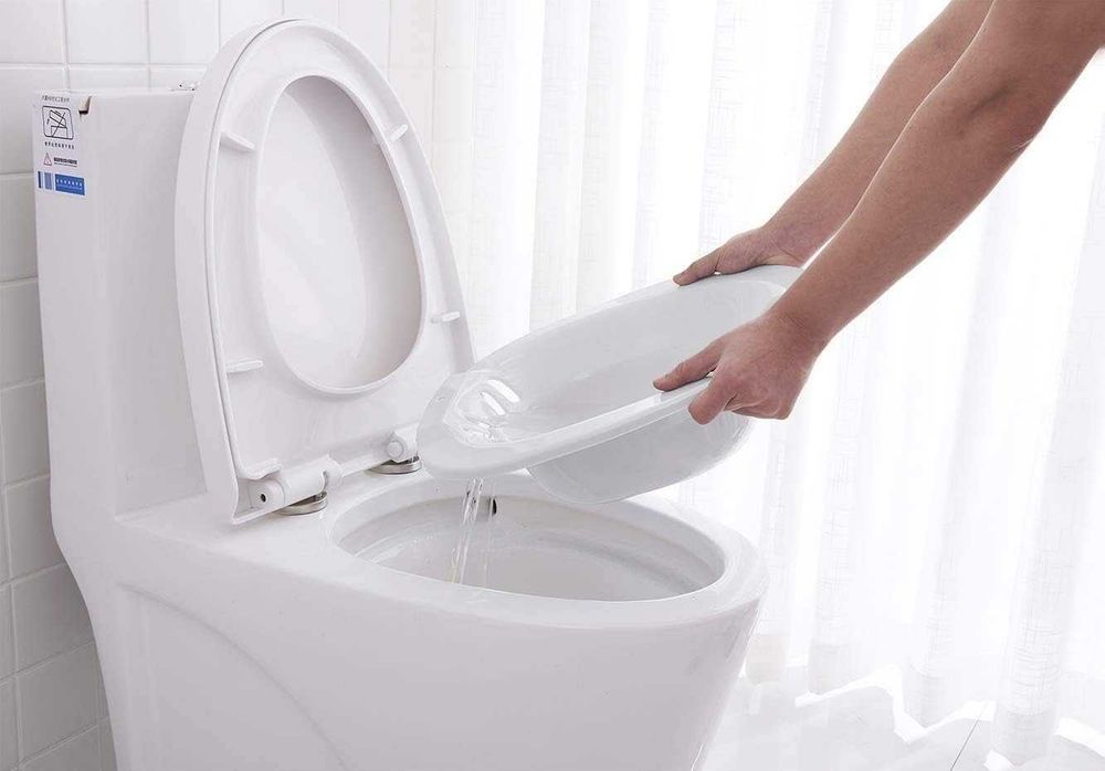 Kit Banho de Assento para Sanita 2.2L | Bidé Portátil para Hemorroidas, Gravidez e Idosos | Inserto Confortável sem Necessidade de Agachar