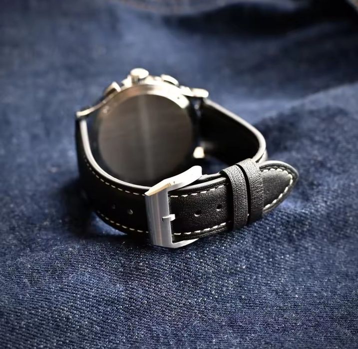 Zegarek męski NIW szafir stal hybrydowy mechaquartz Seiko VK64 40mm