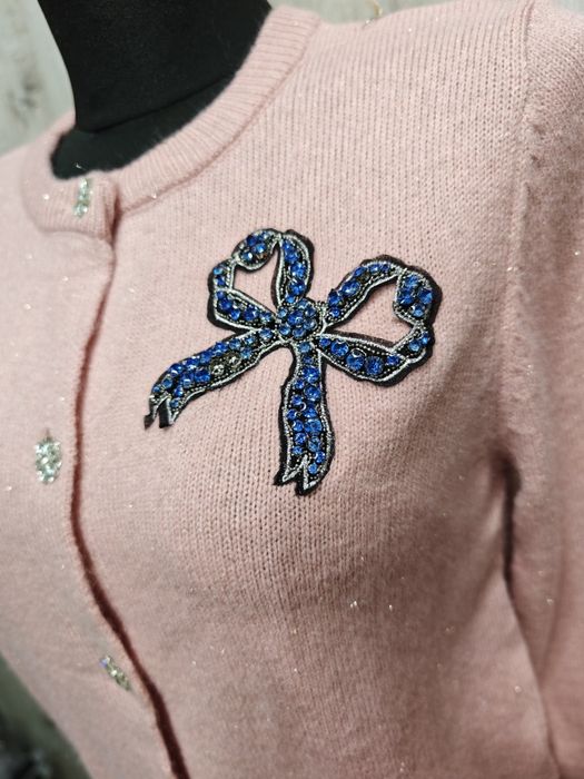 Sweter puder róż rozpinany new collection roz M-L