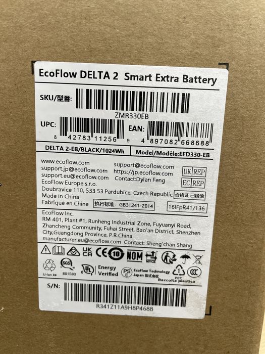 додаткова батарея EcoFlow DELTA 2 Smart Extra Battery 1024 Вт·год