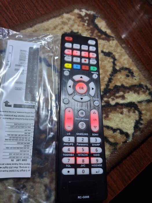 Pilot do telewizora Sony i samsung