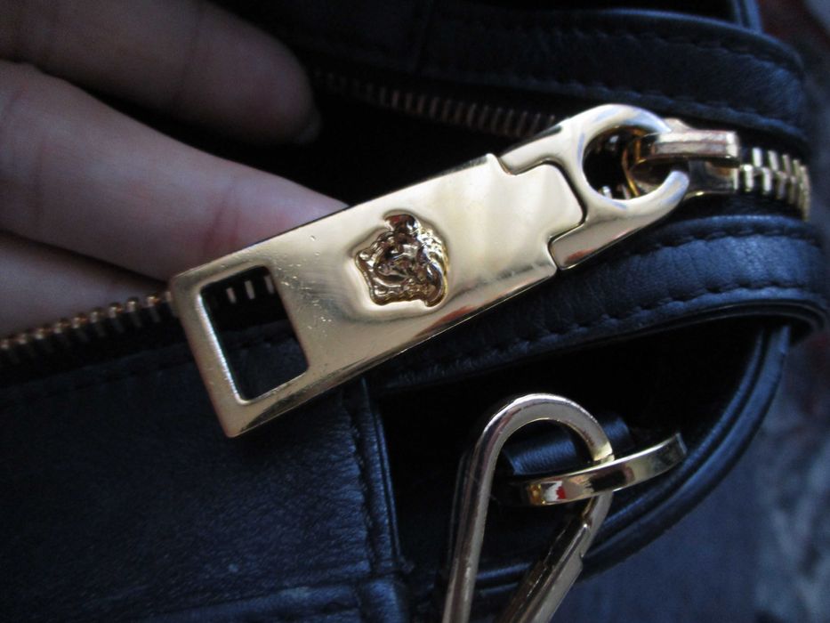 Gianni Versace duza czarna torebka