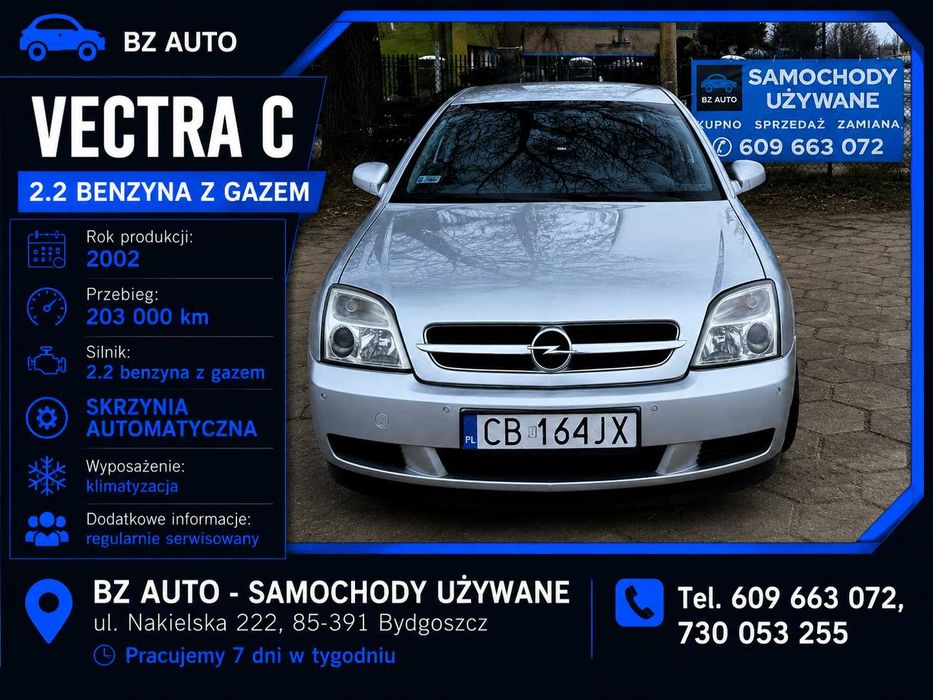 Vectra C 2.2 ben LPG AUTOMAT bez rdzy 100% sprawna bogata wersja