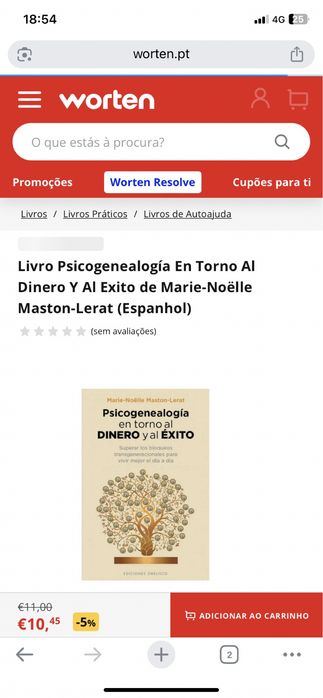 Livro novo em espanhol  psicogenealogia en torno al dinero y al exito