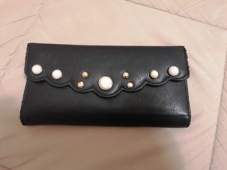 Porta moedas preto de senhora