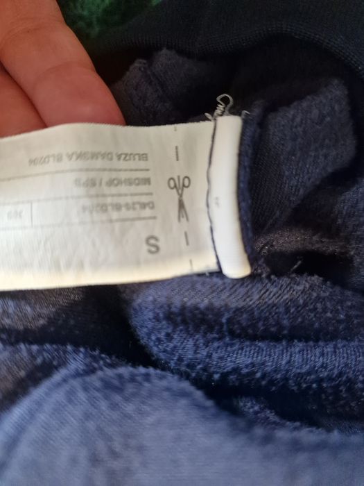 Bluza welurowa 4f granatowa S damska