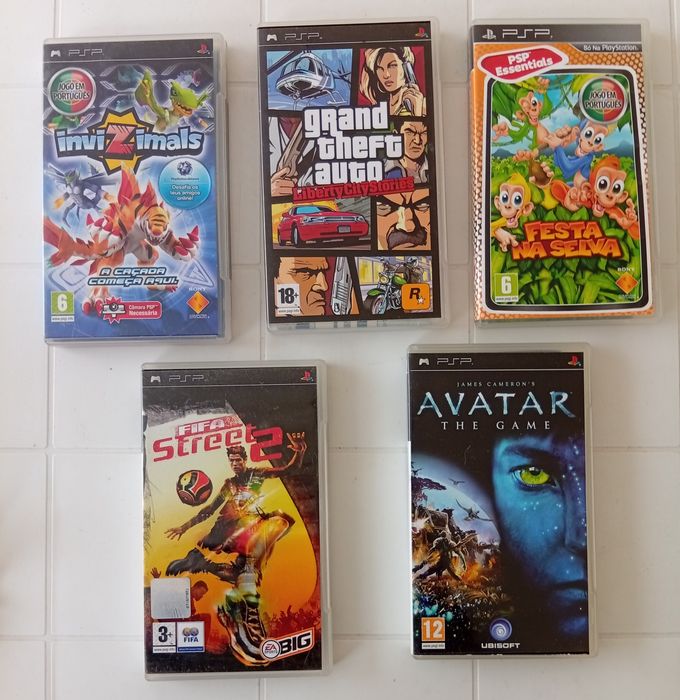 Conjunto de jogos para PSP