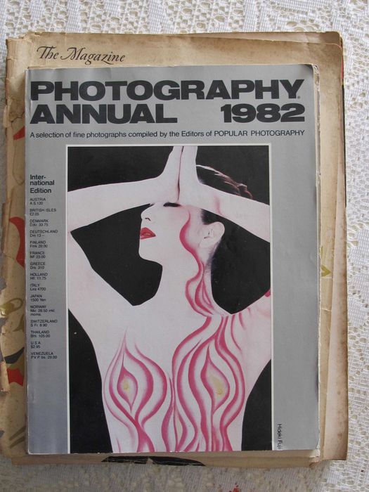 Revistas antigas de fotografia, antiguidades e publicidade