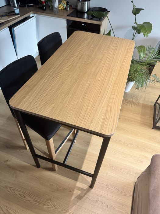 Stół wysoki barowy IKEA Tommaryd + 2 krzesla Bergmund