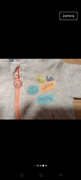 Bluza dresowa rozpinana z kapturem