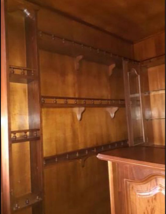 bar de madeira para sala