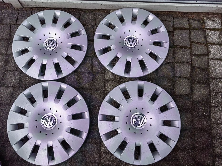 Kołpaki 15 cali VW ORG Golf Passat Caddy Touran Tiguan Sharan klipsy
