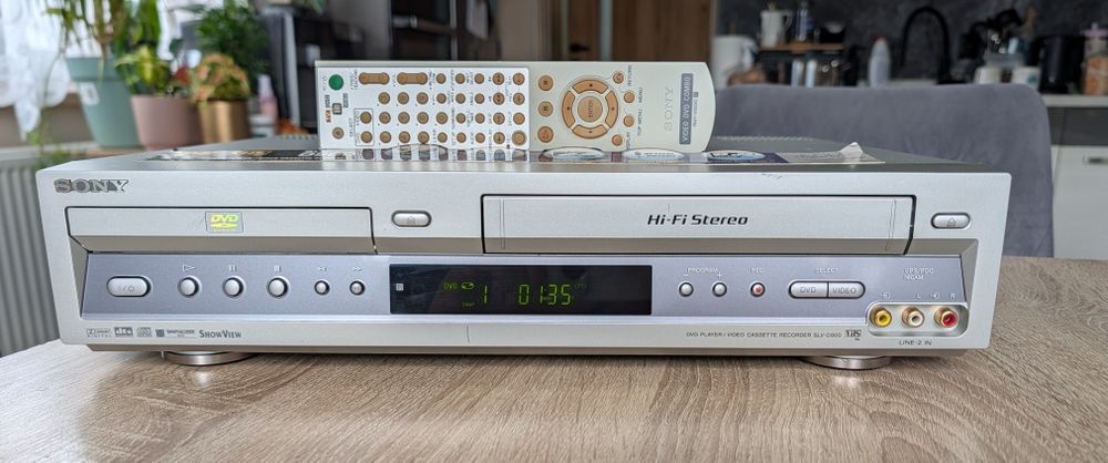 Sony SLV-D900E #Magnetowid VHS DVD #Combo #6HD #Hi-Fi Stereo #TriLogic # Pilot