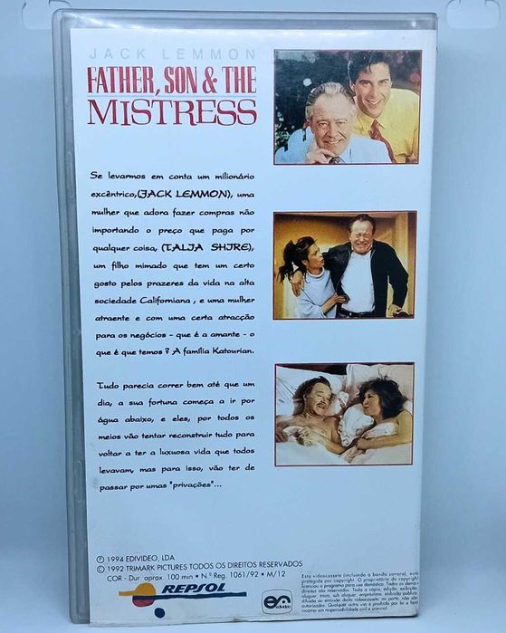VHS O Pai, O Filho & A Amante