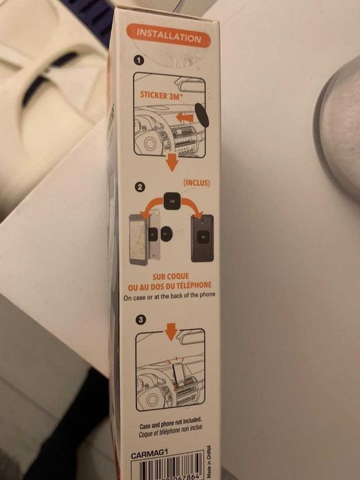 Suporte Magnético de Telemóvel p/ Painel de Carro - Novo Selado