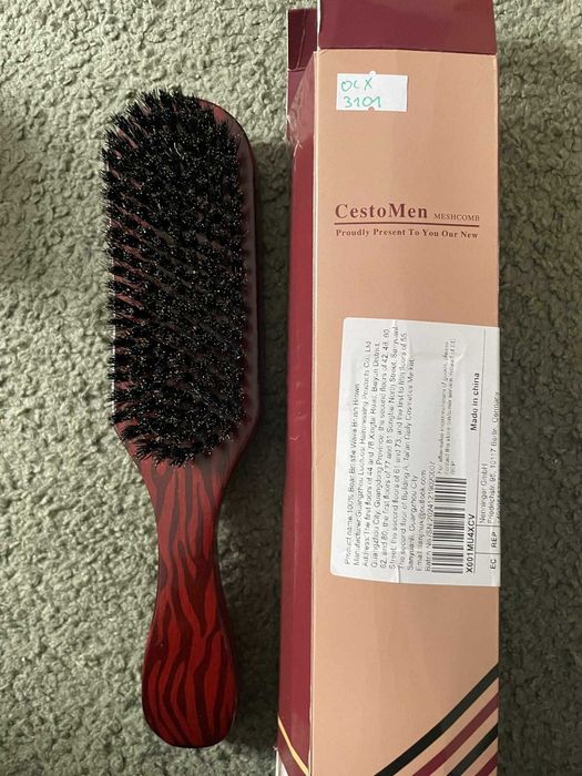 Szczotka Do Włosów i Brody Z Czystego Włosia Dzika 3101