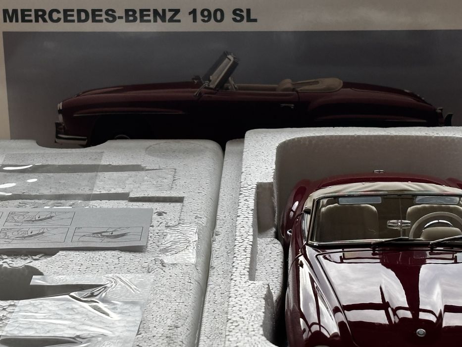 Mercedes-Benz 190 SL 1:18 red AutoArt Millennium rzadki