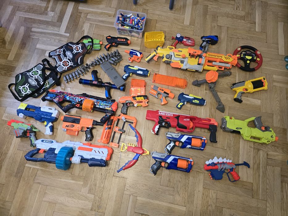 Pistolety NERF cały komplet