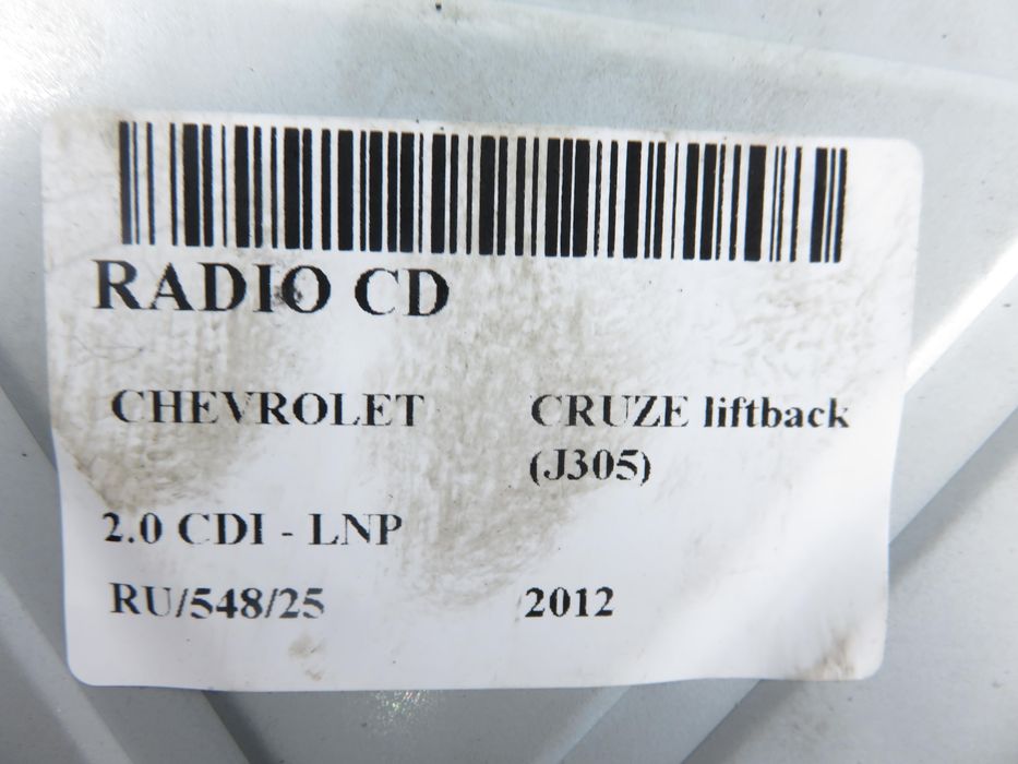 Radio Chevrolet Cruze