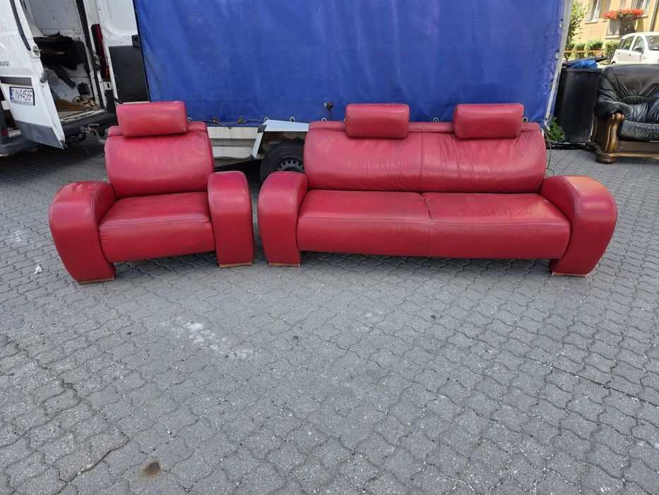 Komplet skórzany TRANSPORT CAŁY KRAJ