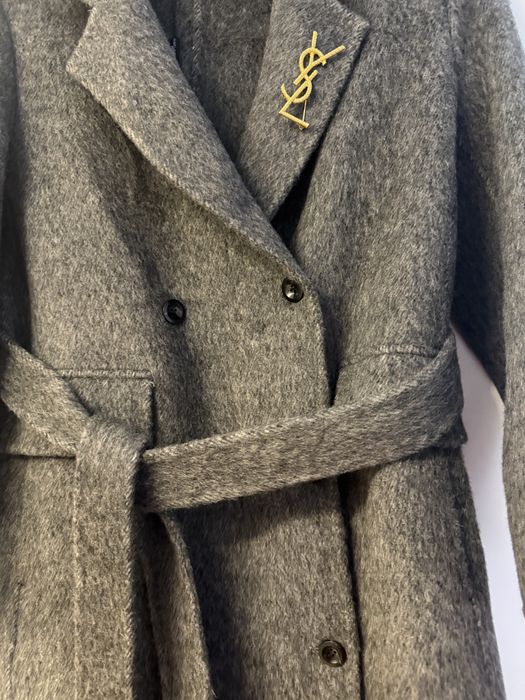 Saint Laurent damski plaszcz wełniany nowy S