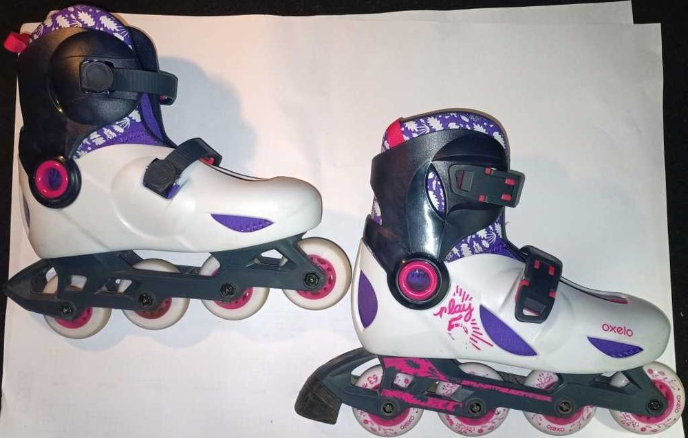 Rolki Oxelo Decathlon Play 5 regulowane 34-36