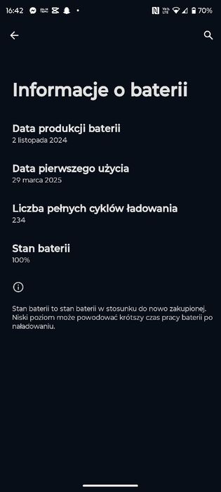 Motorola g15 100% kondycji bateri