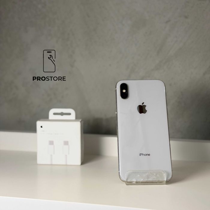 Apple iPhone X 64GB Silver | Face ID | Bateria 89%