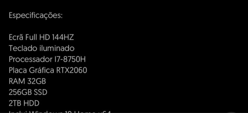 Portatil omen i7 - rtx2060