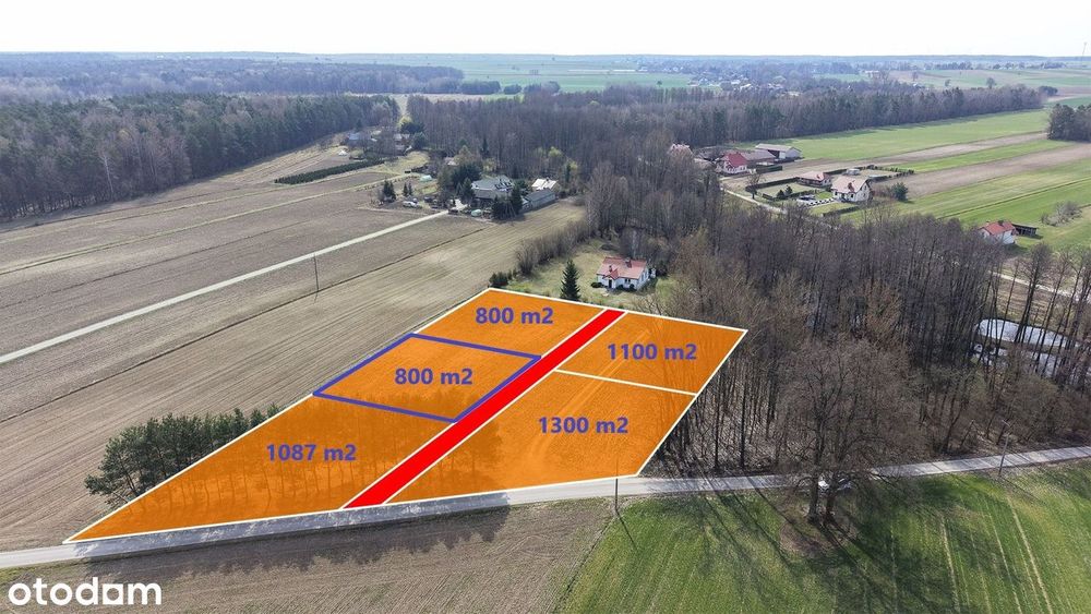 Urokliwa działka, blisko rzeki, 25 km od Lublina