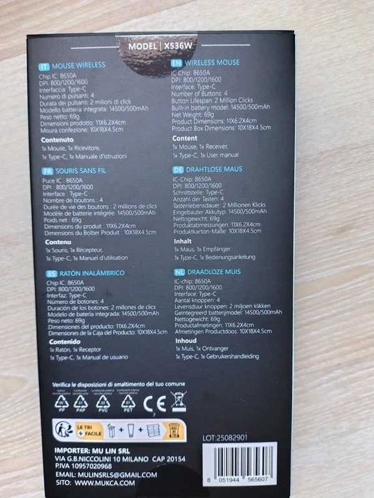 Myszka bezprzewodowa Wesdar