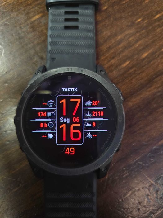 Garmin Tactix 7 AMOLED Titanium Sapphire (estado de novo) - Completo na Caixa