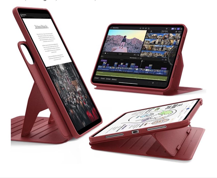Capas para Apple iPad pro e 10,9" (10 geracao)- Rosa Gold/Red