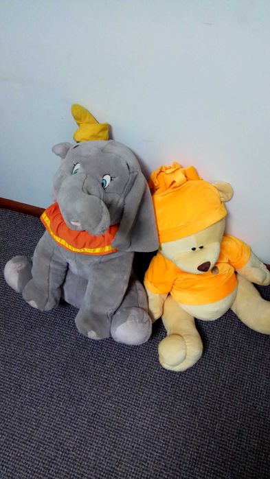 Peluches de grande dimensão em muito bom estado