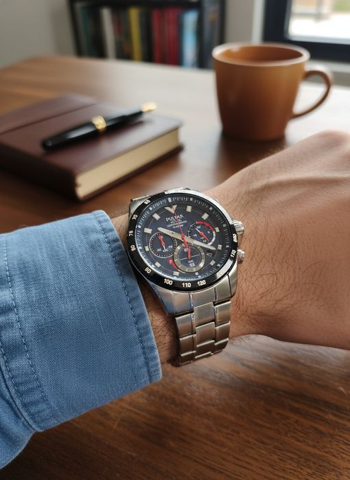 Męski zegarek marki Pulsar PZ5117X1 Solar