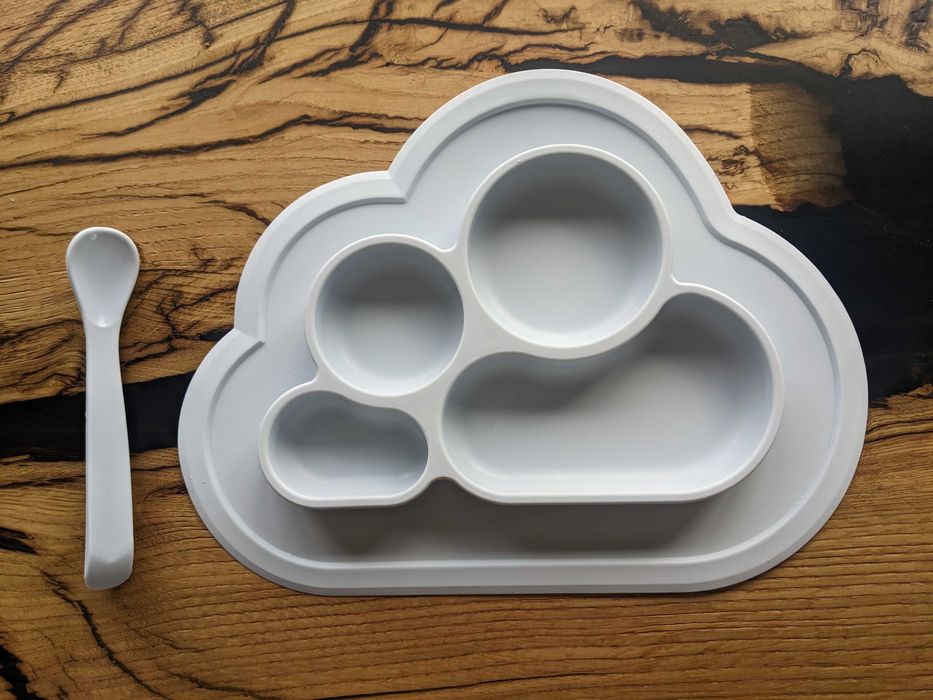 Набір для прикорму: стакан для снеков, тарілка, поїльник, ложка