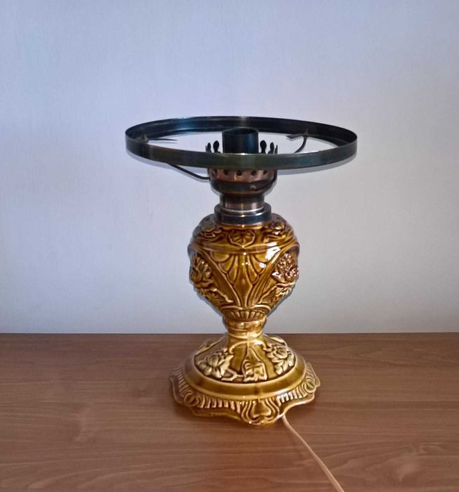 Lampa stołowa ceramiczna. POLAM - WIELICZKA. Rok 1970