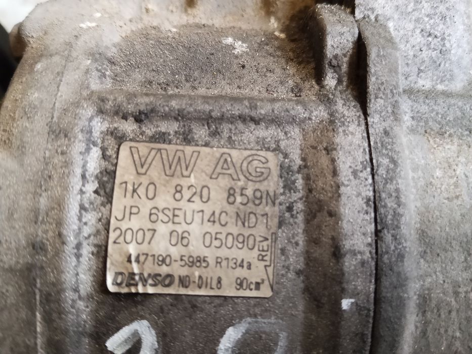 Pompa kompresor sprężarka klimatyzacji 2.0 TDI VW audi 1K0820859N