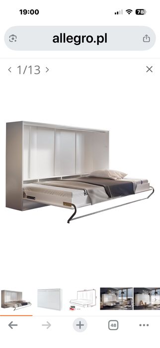 Łóżko/ półkotapczan