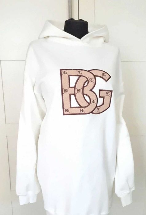 Brandenburg Couture sukienka bluza na zimę 40 L oversize