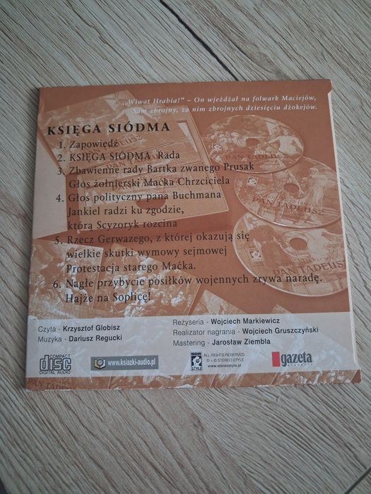 Płyta CD Adam Mickiewicz Pan Tadeusz Księga 7